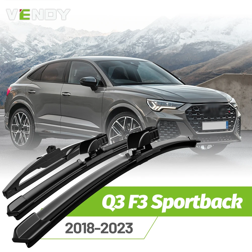 

Front & Rear Wiper Blades Set For Audi Q3 F3 MK2 Sportback 2018-2023 Windshield Windscreen Window Rain Brushes 24"+20"+13"