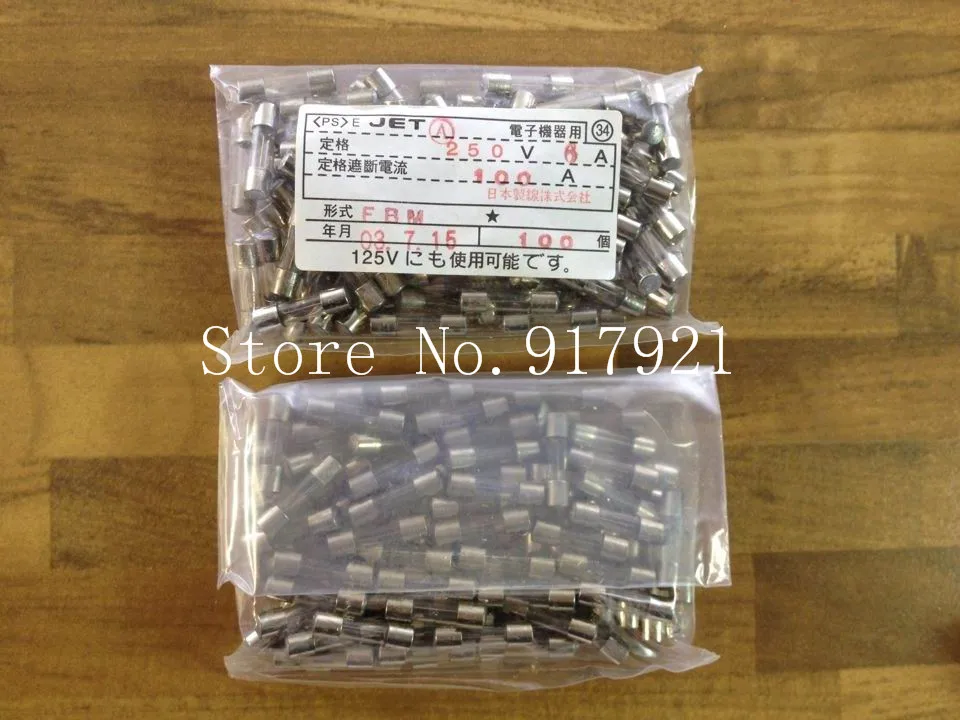 [ZOB] Imported Japanese JET FBM 5X20 6A 250V FUSE original micro glass  --200pcs/lot