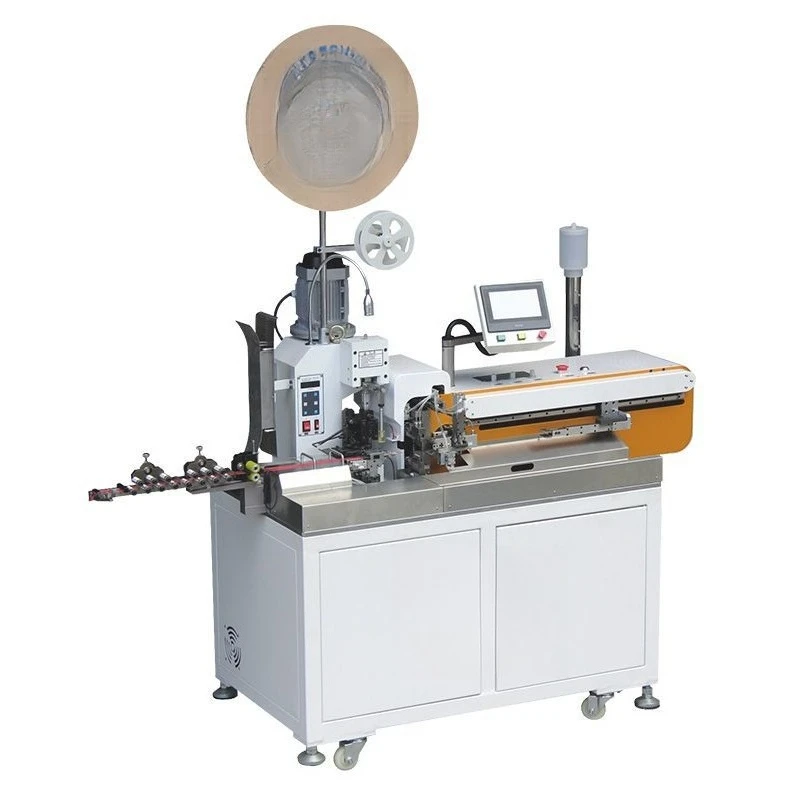 Fullyfive-wire end machine, tin machine, swing head model, one out of five-pressure terminal machine, automatic five-wire double