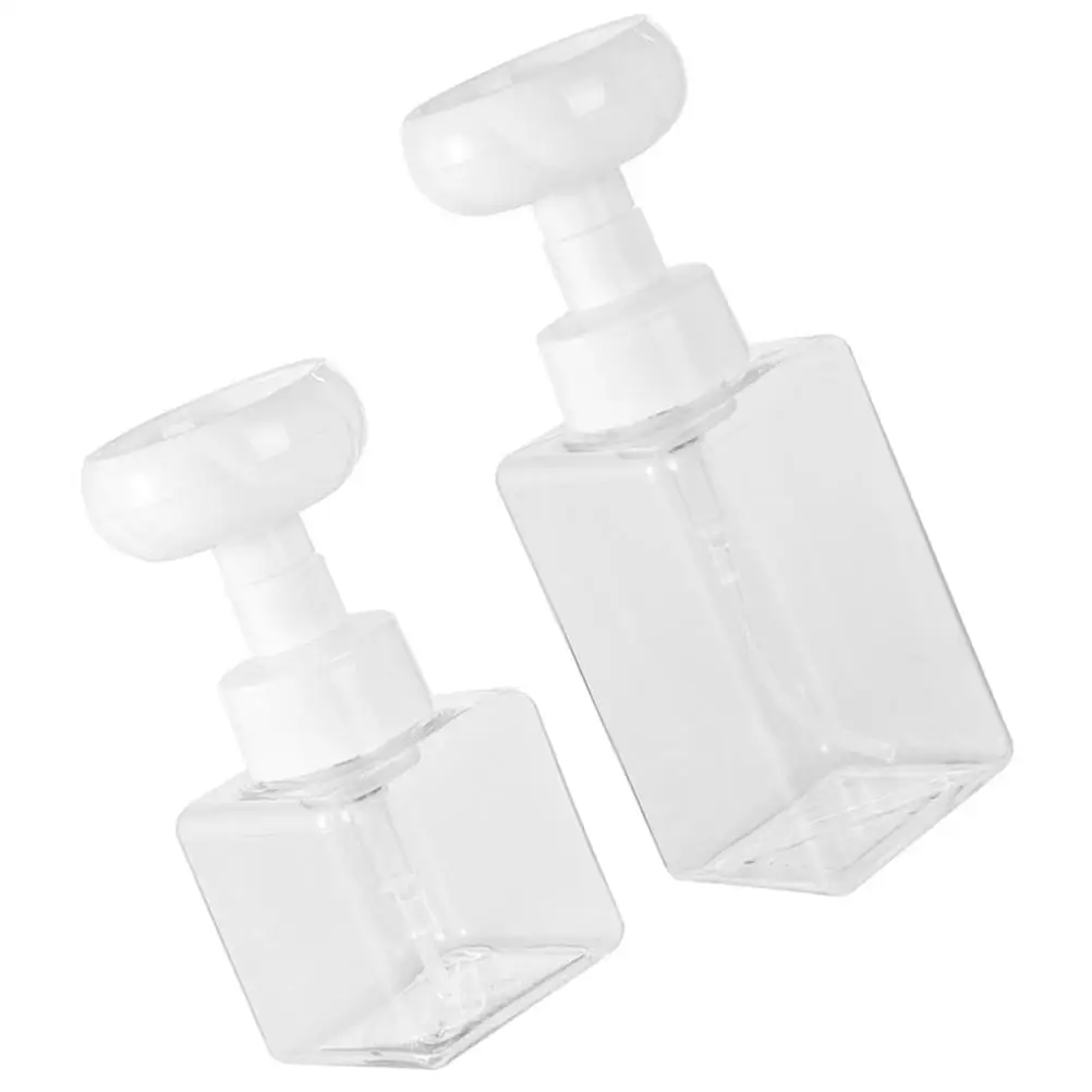 

2Pcs Soap Dispenser Bottles Refillable Travel Size Hand Foam Liquid Plastic Tepg Bathroom Lotion Shampoo Container