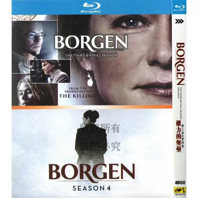 Danish Drama Series Fortress of Rights Season 1 to 4 Blu-ray BD High Definition 8 Discs Set