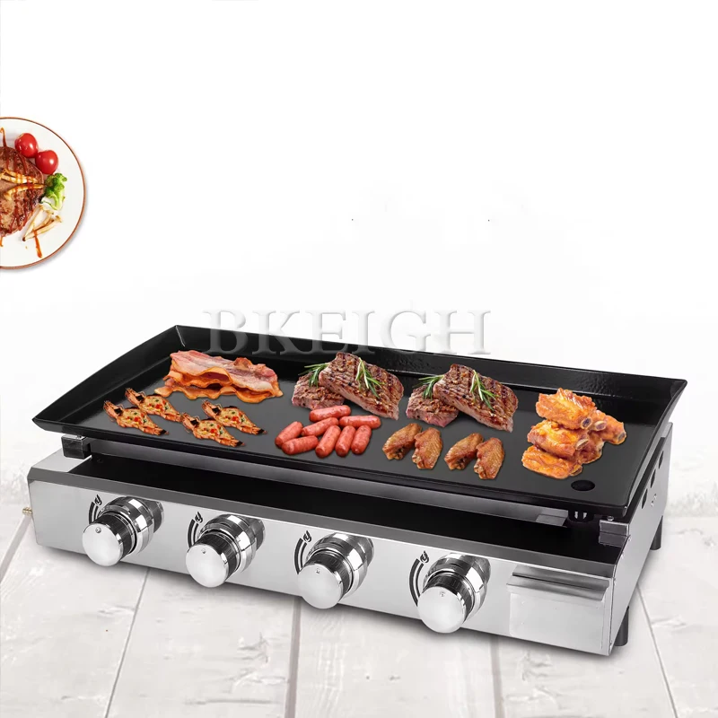 Desktop Korean Style Barbecue Grill, Non Stick Enamel Steak Countertop, Iron Plate Grill