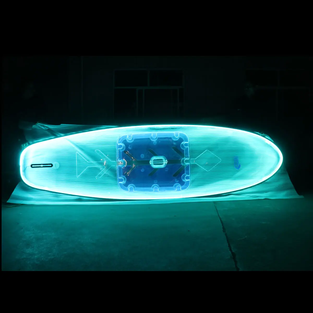 Vicking Sup Paddle Board Surfboard Water Sports Racing Sports New Transparent Surfboard Standing Sea Paddle Board with LED Light