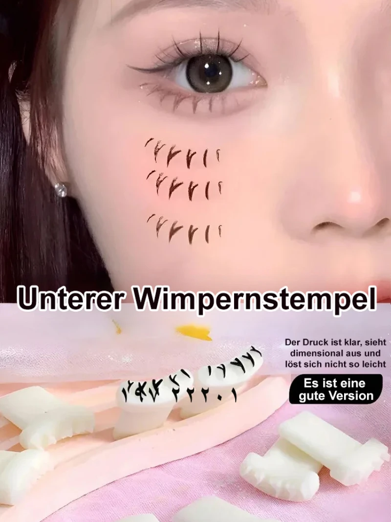 Behinderte Partei faule Menschen unteren Wimpern stempel Set wasserdichte nicht entfernende Eyeliner Drucks ch reibt isch untere Wimpern stempel