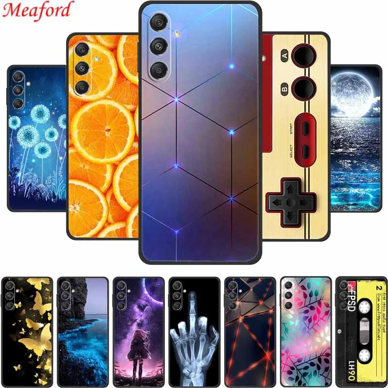 For Samsung Galaxy S24 FE Case Popular Black Silicone Soft Back Cover Case For Samsung S24 FE Phone Case Cover S24FE Coque Funda