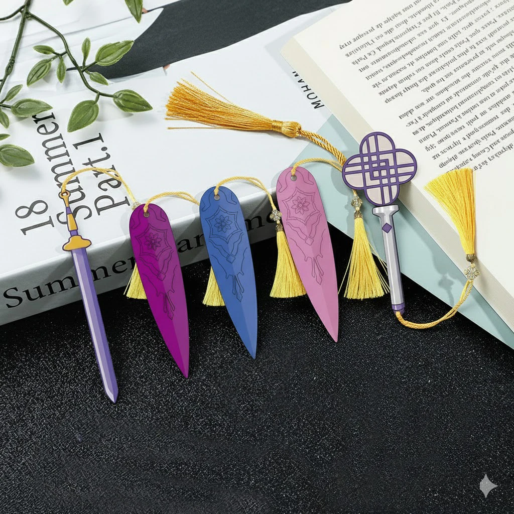 Kpop デーモンハンターズ アクリルブックマーク かわいい カワイイ 文房具 本アクセサリー 読書用品 Kpop ファン 本好きギフト