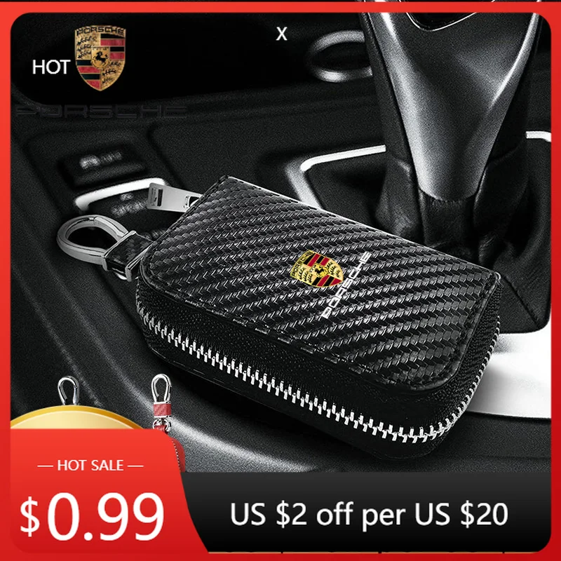 

Наклейка на автомобиль для Porsche, чехол для ключей из полиуретана, блокиратор сигнала, защита от взлома и кражи, брелок для ключей для Porsche Cayenne, Macan, 911, Boxster