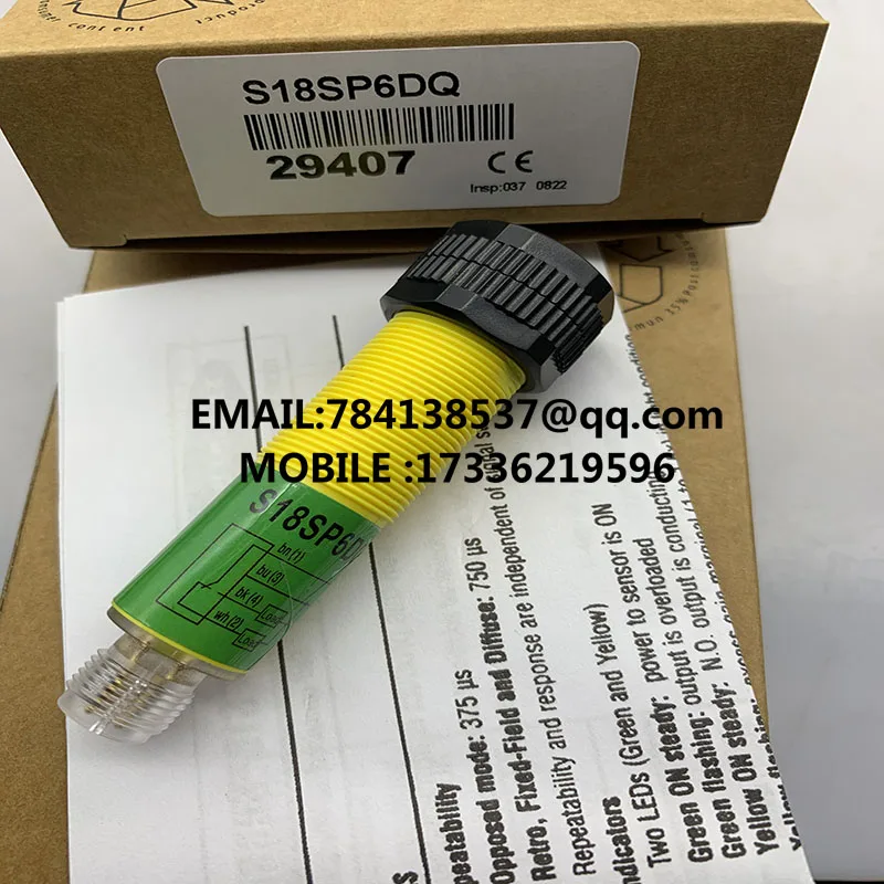 Imagem -03 - Sensor de Ponto Interruptor de Proximidade Original Stock S18sp6dq S18sn6dlq S18sp6dlq S18sn6dq S18sn6dq