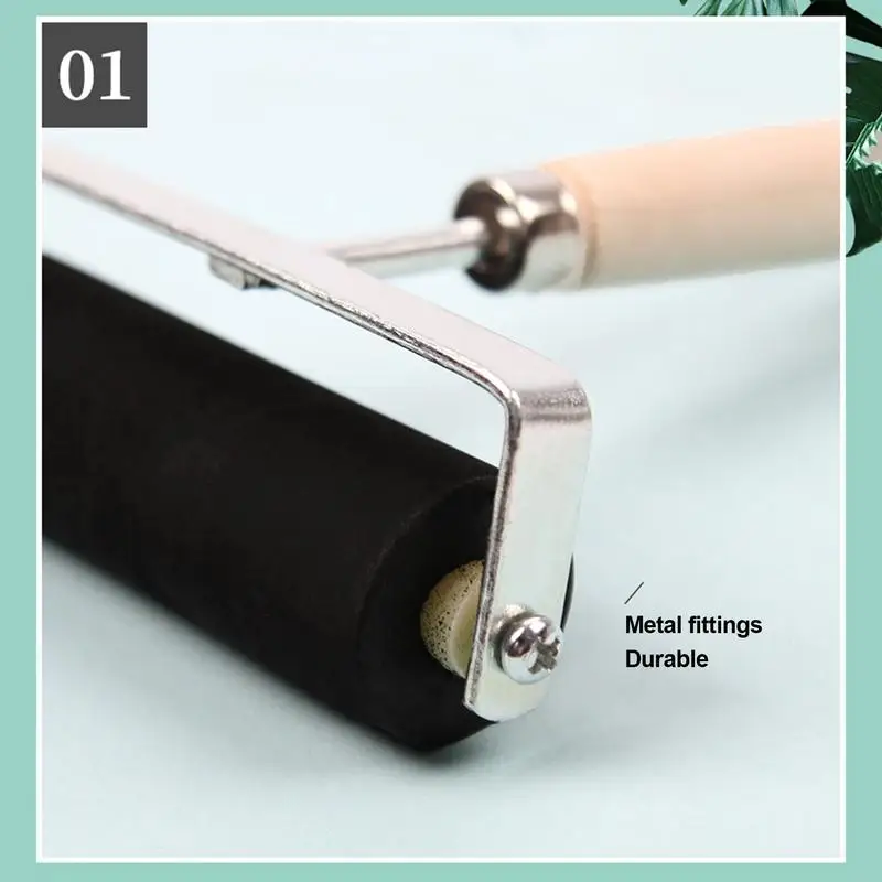 Printmaking Roller Art Ambachtelijke Olieverfgereedschap Rubber Behang Roller Stempelen Inkt Gereedschap Lijm Roller Hobby Olie Lijmen Tool Art