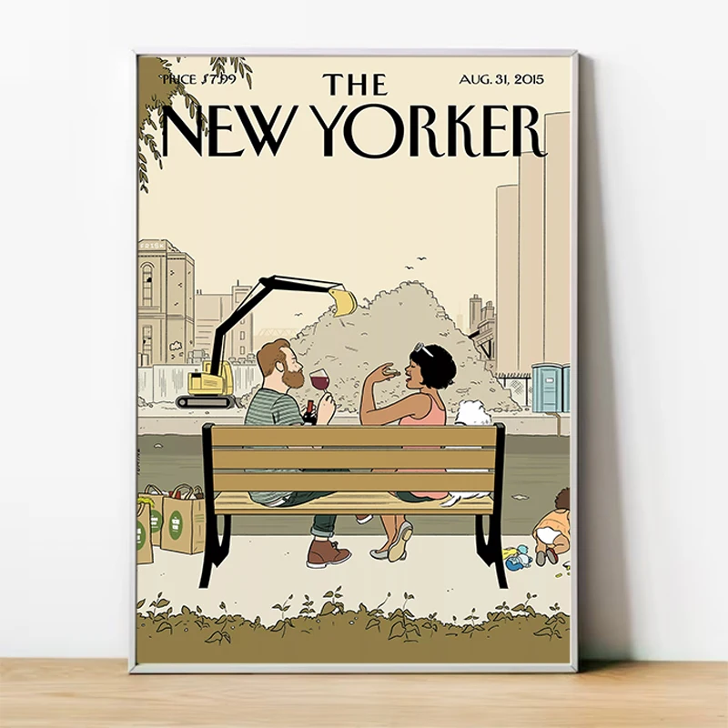

The New Yorker Magazine Poster Decoration Pictures Room Wall Decororation Painting on Canvas Home Decor Decorative Paintings Art