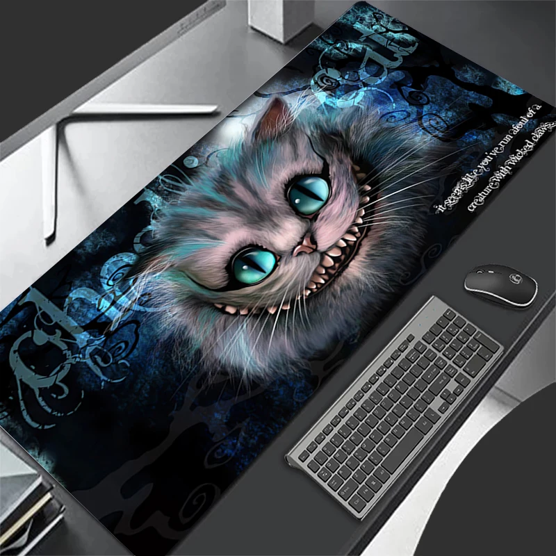 Cheshire Cat Alice In Wonderland Mouse Pad Extra Large Laptop Keyboard Cushion Girl Style Decoracion Desk Mat Birthday Gift