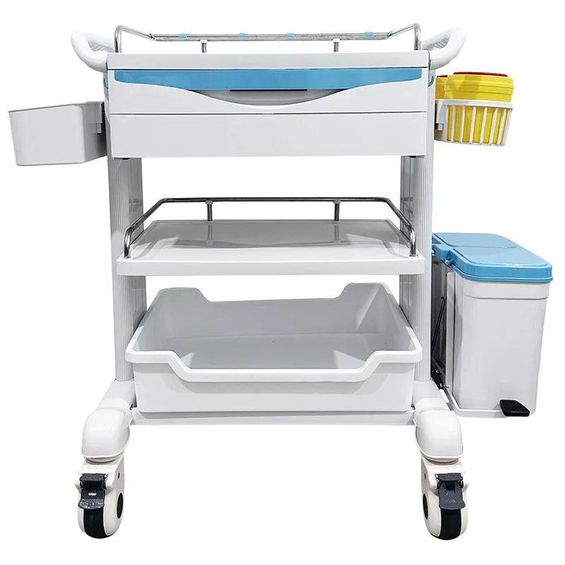 عربة الأدوية، عربة أدوات الأجهزة الطبية لسيارة الإنقاذ، عربة الرضاعة ذات درج إسعاف متعدد الطبقات