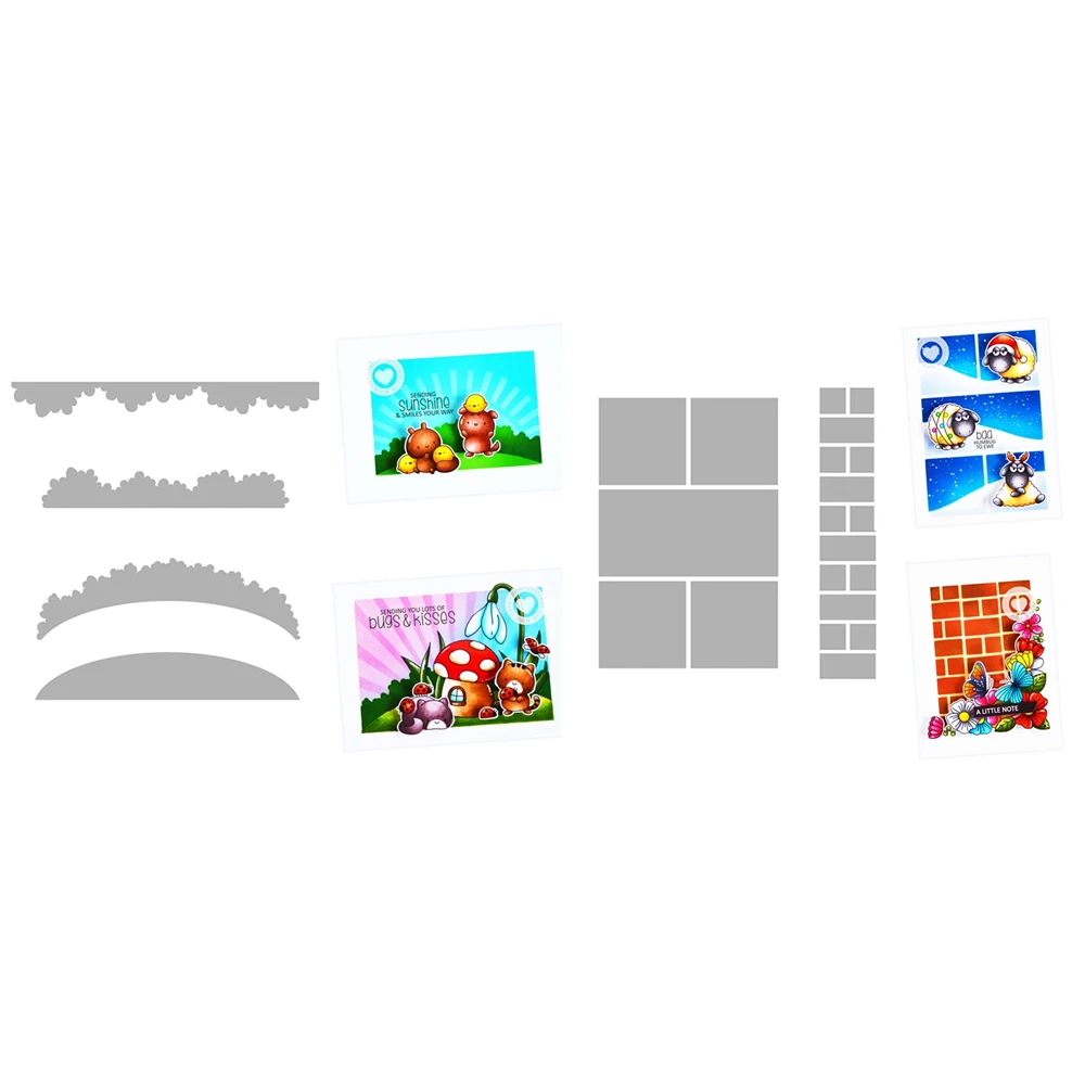 

Building Blocks II February 2023 New Stencils for Scrapbooking Paper Making Card Craft no Stamps and Dies