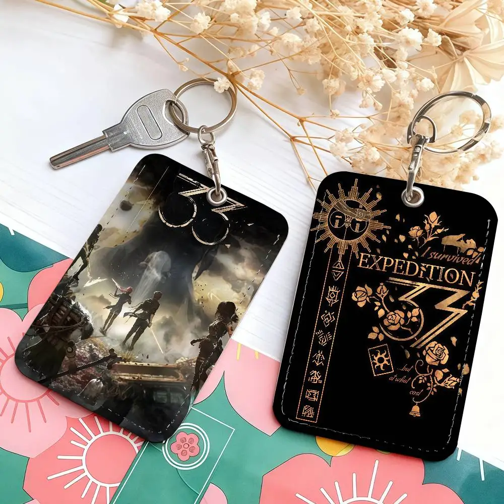 Game Expedition 33 Card Holder Suitable For Student Bus Subway Bank Gym  and Keychain Loss Prevention