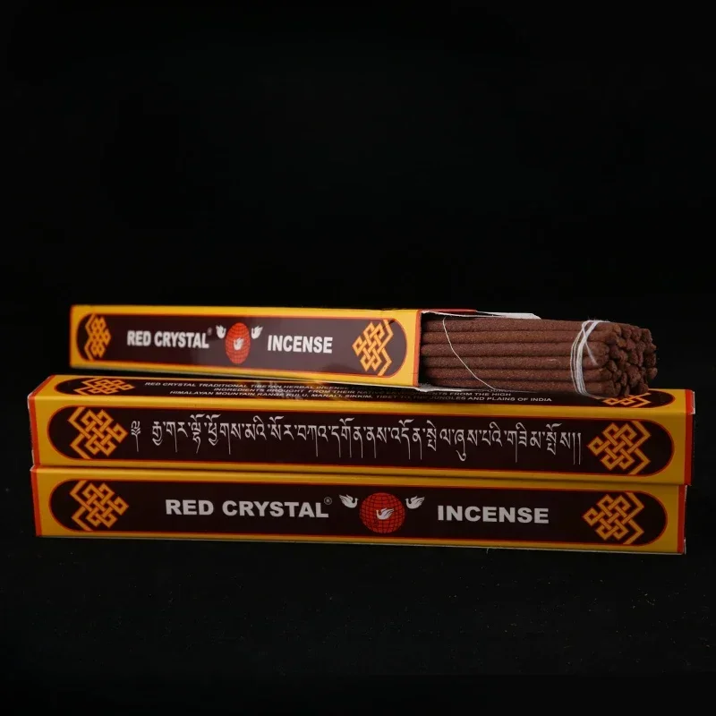 

Indian Ruby Tibetan Incense Stick Home Indoor/Temple Buddhist Hall Purifying and Soothing/ Zen Meditation Dharma Joss Stick