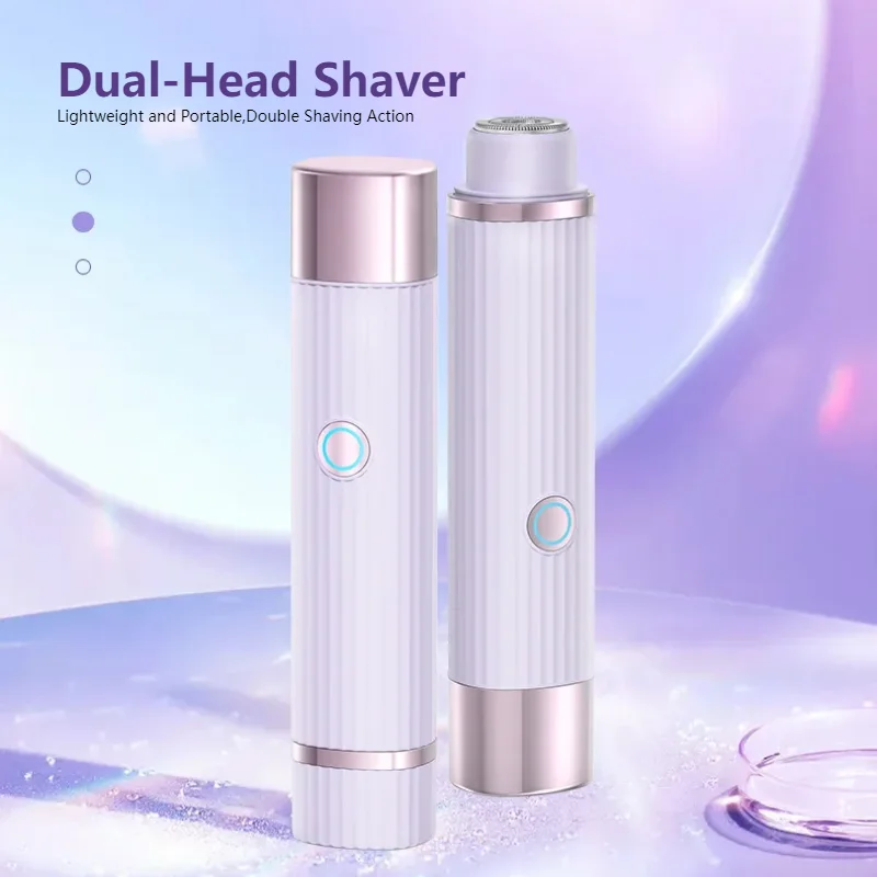 2-in-1 Women's Shaver Small Armpit Hair Leg Hair Shaver Hair Removal Instrument Male Female Private Parts Shaver