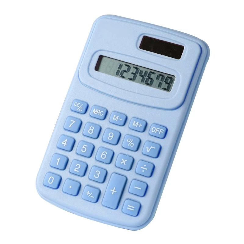 일상 및 기본 사무실을 위한 귀여운 8자리 대형 LCD 디스플레이 빅 버튼 계산기