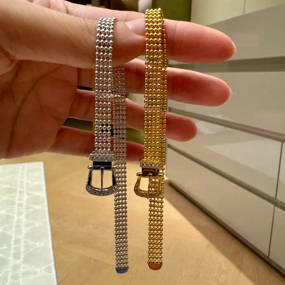 

Italian Luxury Milanese Lace Strap Bracelet French Retro Creative Niche Design Satin Strap Bracelet For Women