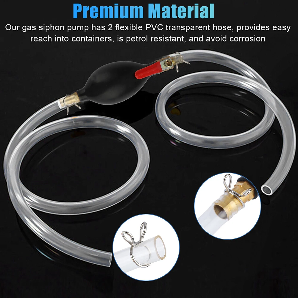 Universals Car Fuel Pump Hand Oil Pump Manual Suction Pipe Pumping For Boat Liquid Petrol Tuning Fuel Diesel Pump