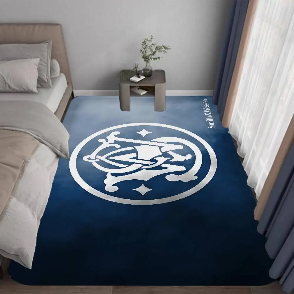 Alfombra de entrada GUN Smith & Wesson, lavable, antideslizante, para sala de estar, sofás, sillas, cocina.