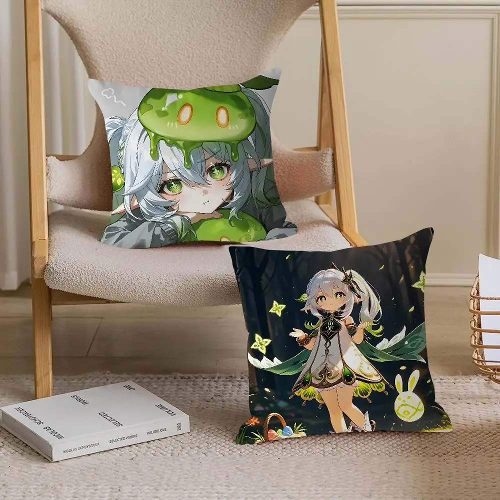 

Аниме Nahida декоративная эстетика комнаты наволочка домашний декор спальня диван-кровать наволочка 45x45