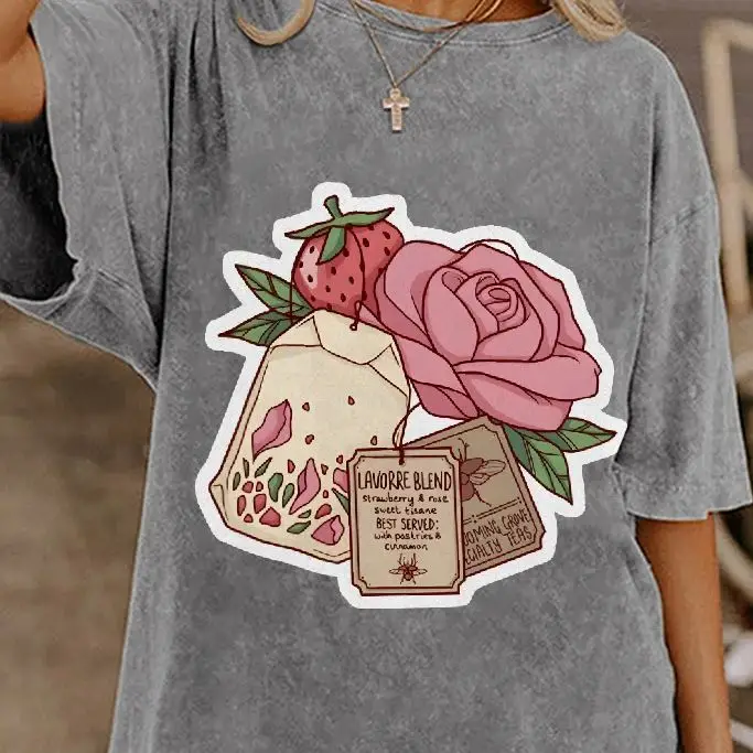 

Y2K Graphic T-Shirt Women Washed Cotton Vintage Style Unisex Fit Casual Top Comfy Everyday Wear Gym Errands Customscool