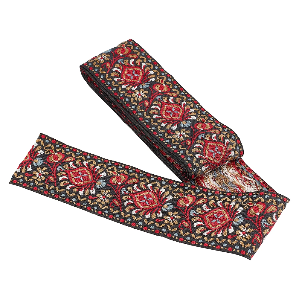 

Polyester Grosgrain Ribbon Flower Pattern Flower Pattern 2 inch(50mm)