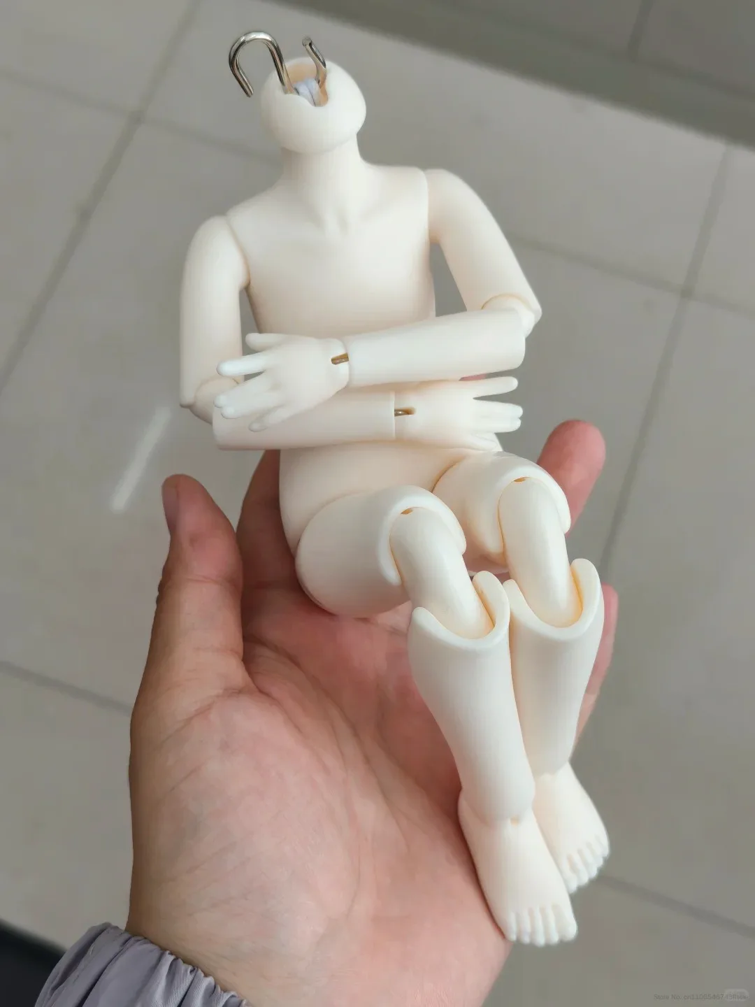 Box Tuan 1/6 Scale BJD PVC Doll Body 6 Points Jointed Body With Hand Parts Neck Adapter White Pink Skin For Doll Head Custom