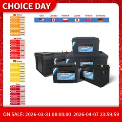 12V/24V LiFePO4 Battery with BMS - 30/50/100/120/135/300Ah for Golf Cart, Solar, RV, EV - Long Lifespan