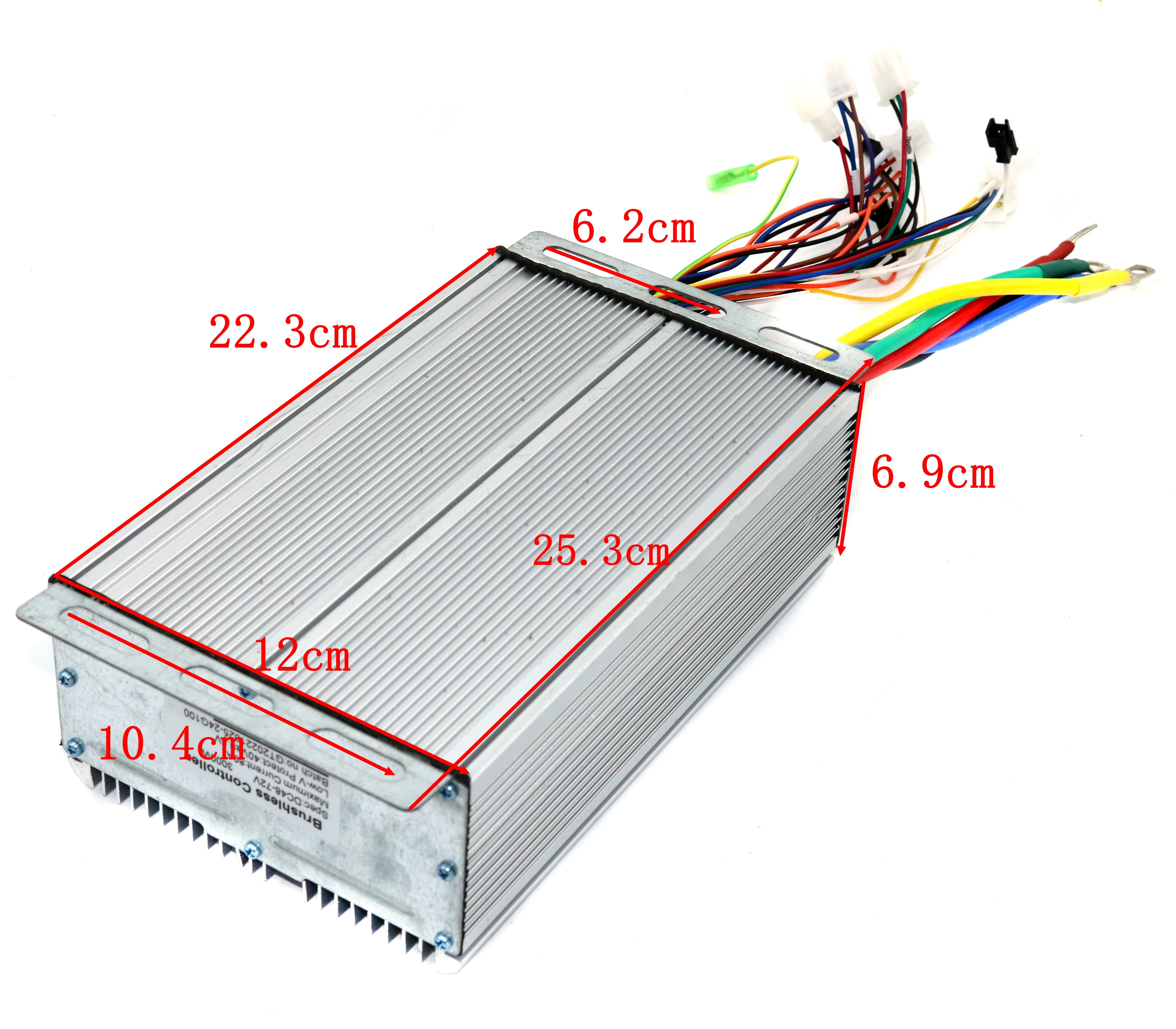 GREENTIME 24 MOSFET 2500W 48-72V 65Amax BLDC controller del motore, regolatore di velocità EV brushless