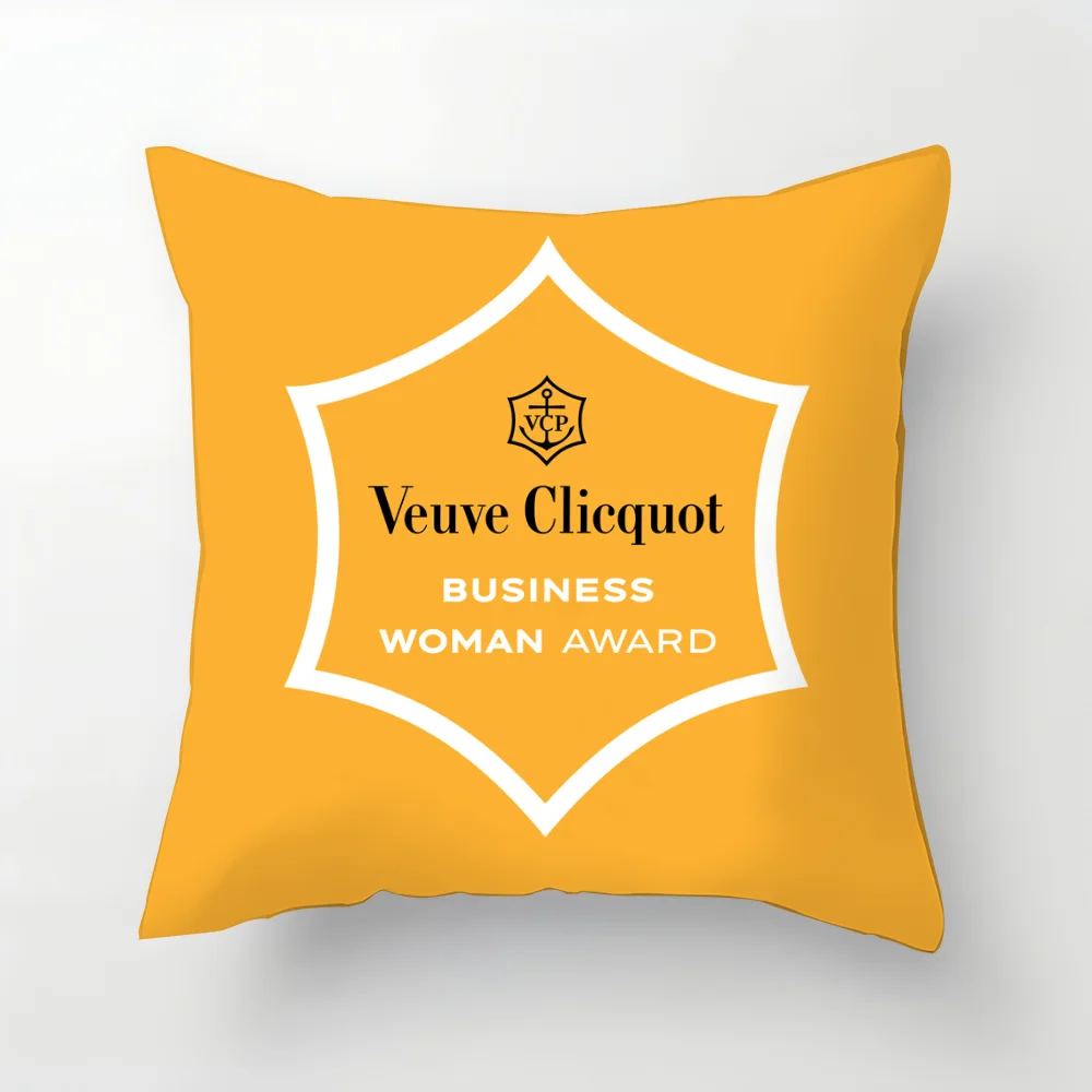 Veuve -clicquot Ponsardin Pillow Covers Decorative Cushion Personalized Gifts 45x45 Cushions Cover Home and Decoration Gift Sofa