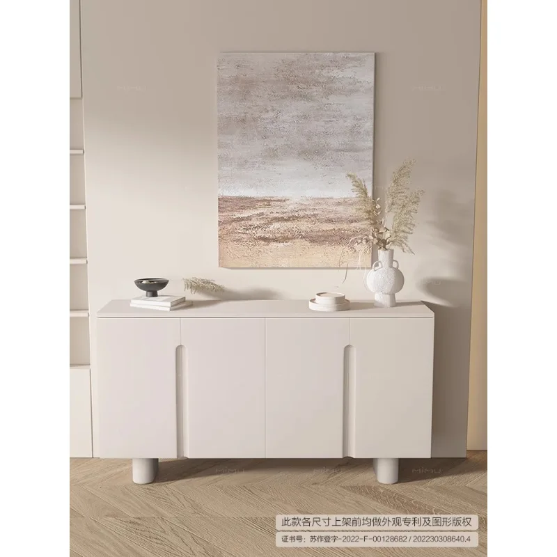 Modern minimalist multi-storey shoe cabinet wind cream wind solid wood living room porch cabinet partition cabinet sideboard