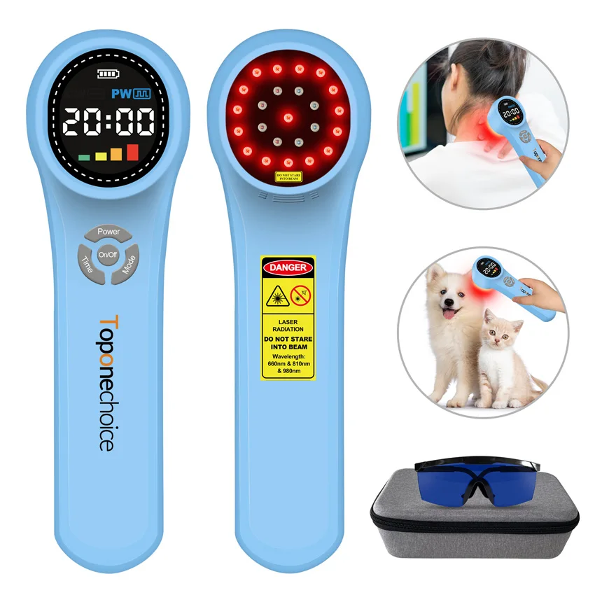 

Body Pain Healing Laser Therapy Device 660nm+810nm+980nm LLLT Physiotherapy Equipment for Arthritis Knee Pain Frozen Shoulder