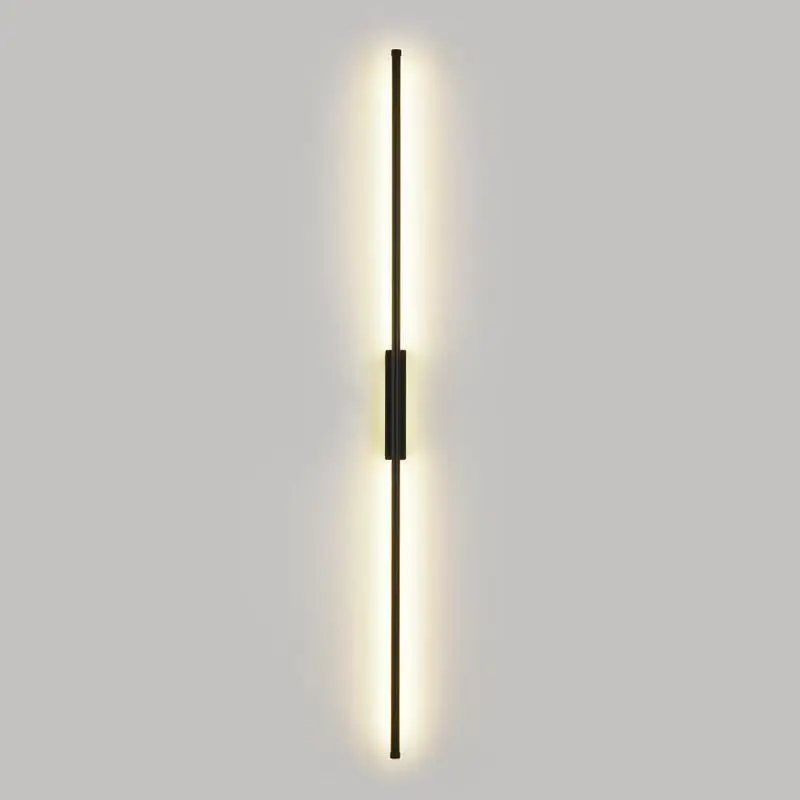 

Modern LED Wall Lamp Bedroom Decoration Indoor Fixture Living Minimalist Lines Black Light Sconces Stair Hallway Wall Lights