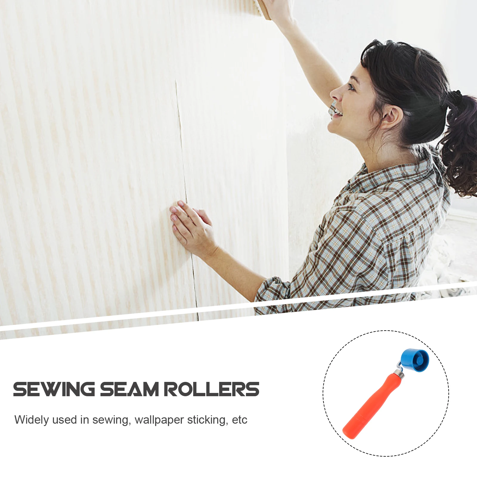 Narzędzie do wygładzania szwów Ergonomiczny uchwyt Rolka dociskowa do małych przestrzeni szwalniczych Szybkie i wygodne rozwiązanie do łączenia tkanin