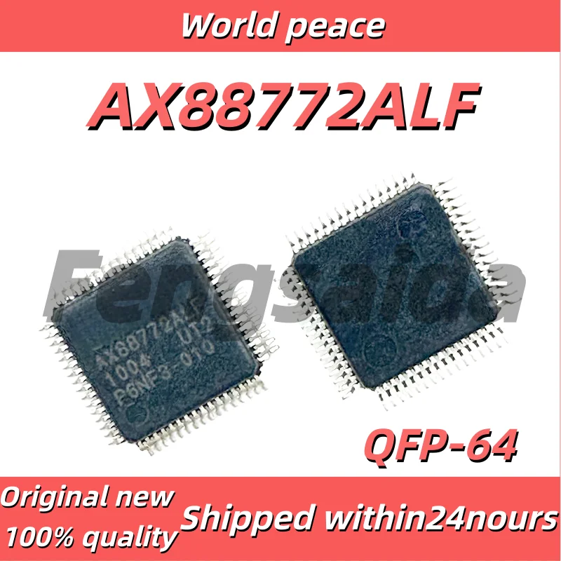 5 uds/100% nuevo controlador original AX88772ALF AX88772 ASIX, empaquetado en QFP-64