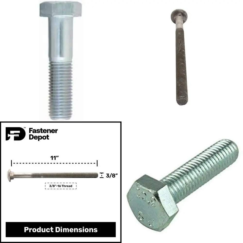 

Оцинкованные винты с шестигранной головкой с крупной резьбой, класс 8,8, M8-1,25 x 55 мм, 100 шт., частичная резьба, длина резьбы 2,25, метрические
