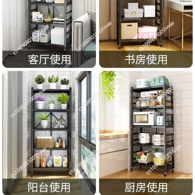 5-Tier Storage Shelving Unit Foldable Storage Shelves Wire Shelving Unit Heavy Metal Capacity Free Standing Racks