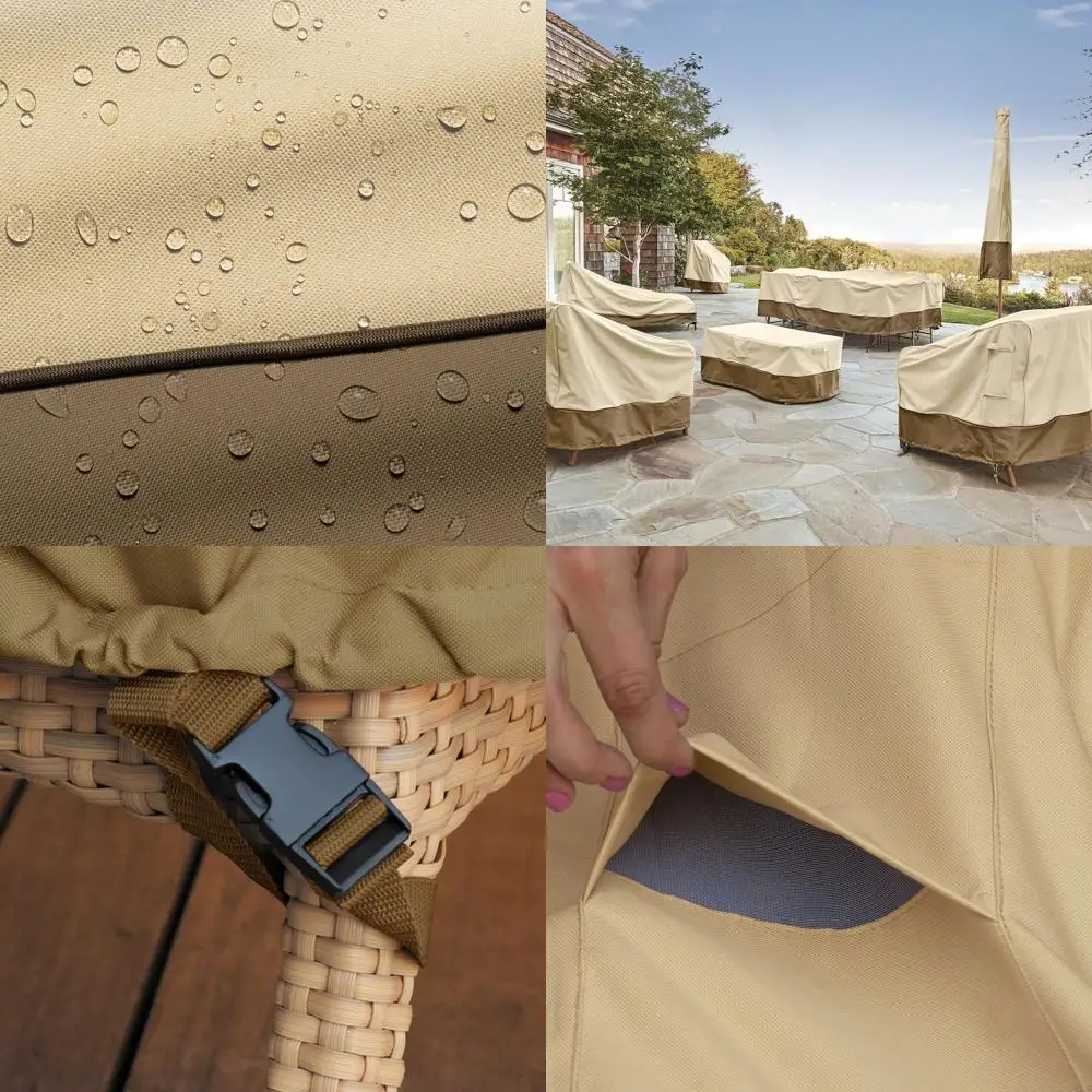 

Водонепроницаемый чехол для V-образного секционного комплекта мебели для патио (85 элементов)