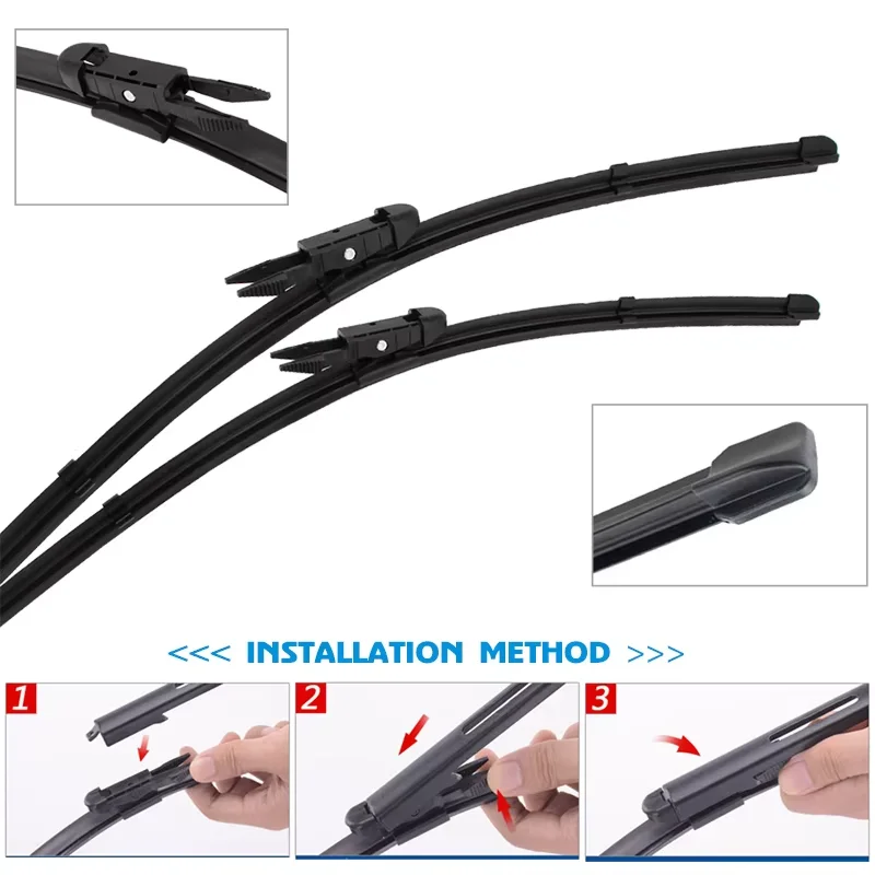 For BMW M2 F87 G87 2016-2024 Car Wiper Blade Front Wipers Fit Pinch Tab Arm Windscreen Auto Wiper Blades
