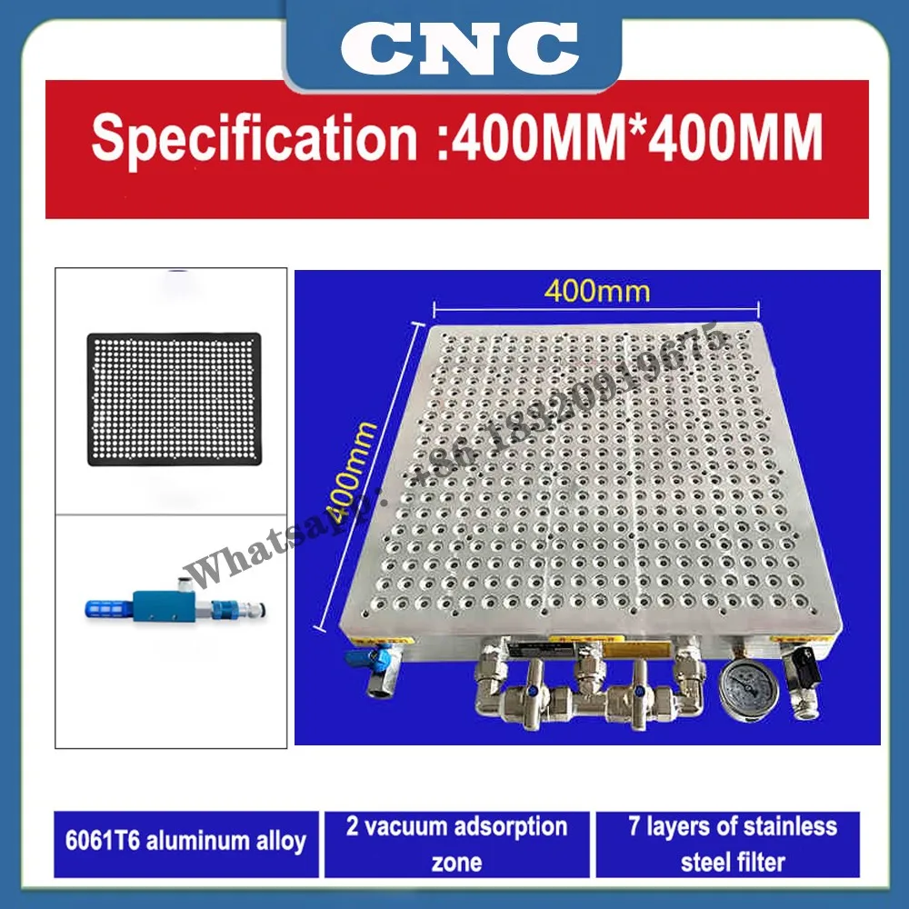 Centrum obróbcze CNC Przyssawka próżniowa Przemysłowa, bezszczelniająca pompa próżniowa, porowata, mocna frezarka z platformą adsorpcyjną