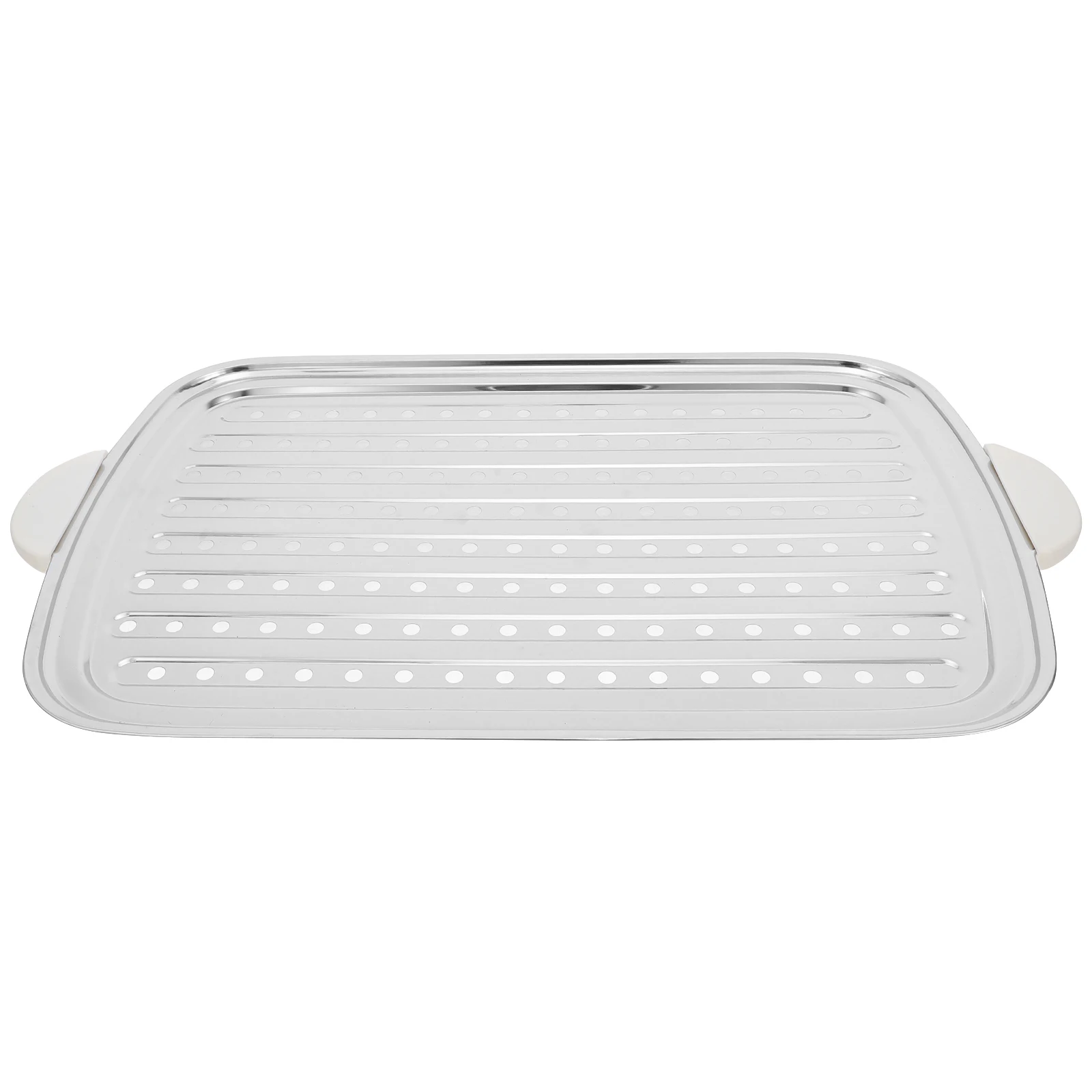 

Stainless Steel Steamer Rack Vegetable Cooking Tray Portable Divider Plate For Dumplings Fish Grilling Outdoor Bbq Kitchen