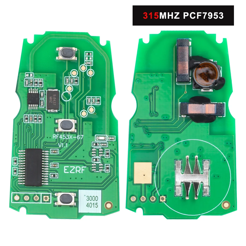 KEYECU Keyless-Go 315MHz PCF7953 /868MHz PCF7945 Intelligent Remote Key for 2006 2007 2008 2009 2010 2011 BMW CAS3 3/5 Series X5