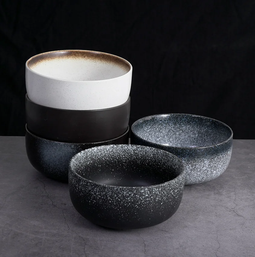 6 Inch Japanese Ceramic Vintage Soup Salad Bowl Tableware