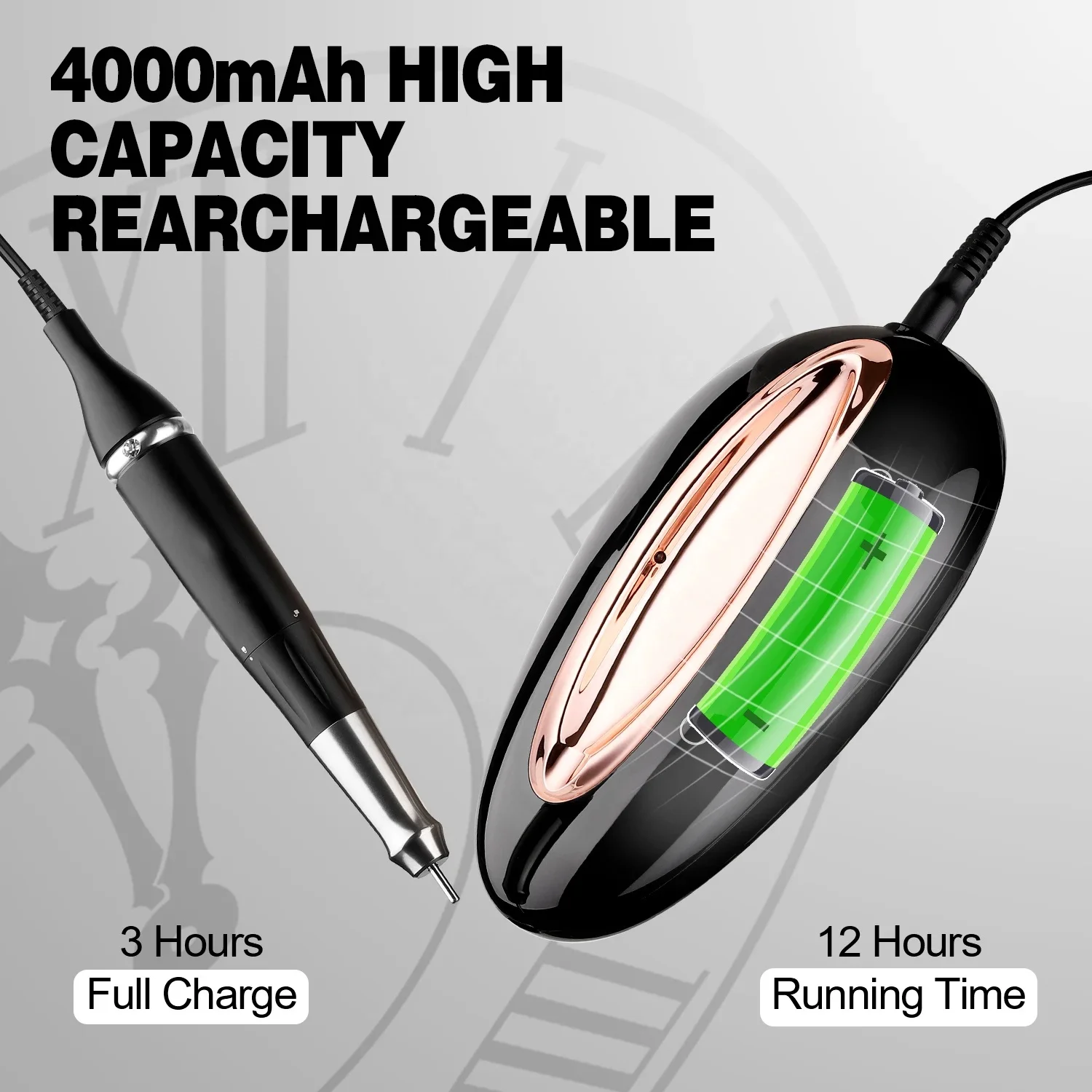 2024 New 40000RPM 85W Rechargeable Brushless Motor Nails Sander Electric Nail Drill Machine for  Gel Removing