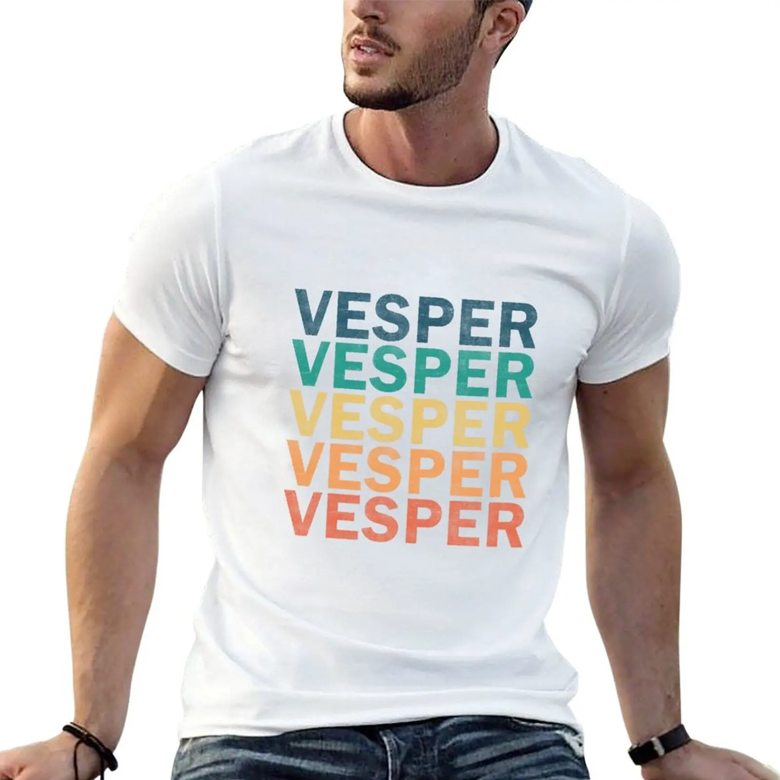 Vesper Name T Shirt - Vesper Vintage Retro Vesper Name Gift Item Tee T-shirt boys whites black t shirts for men