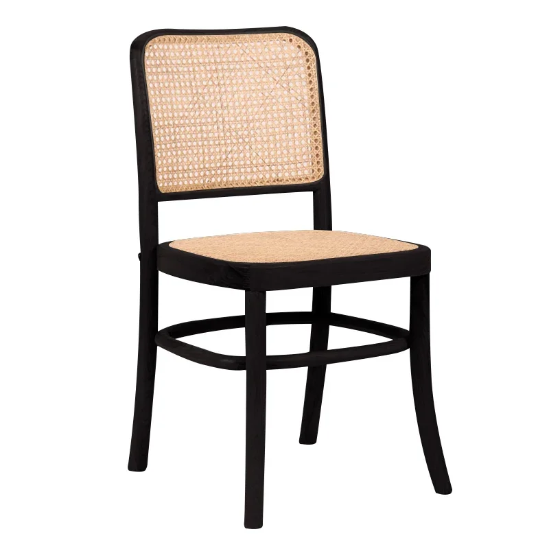 

Nordic Rattan Dining Chairs Outdoor Wooden Kitchen Office Dining Chairs Living Room Modern Sillas Comedor Home Furniture SR50DC