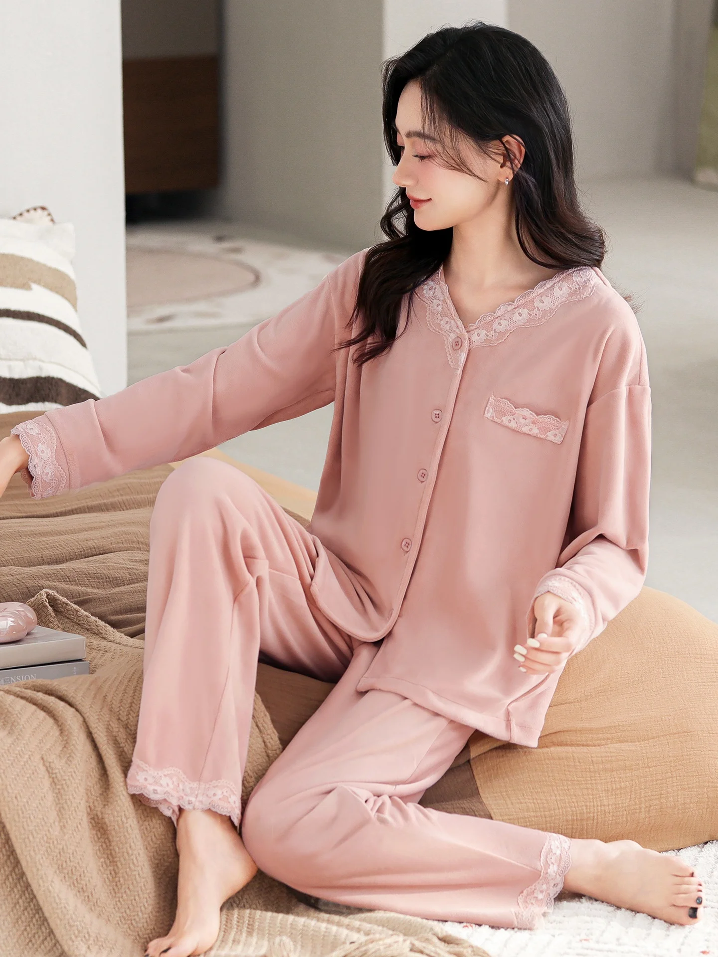 pigiama-invernale-da-donna-in-pile-corallo-abbigliamento-per-la-casa-in-pile-sottile-a-maniche-lunghe-con-scollo-a-v-in-morbida-fibra-di-poliestere