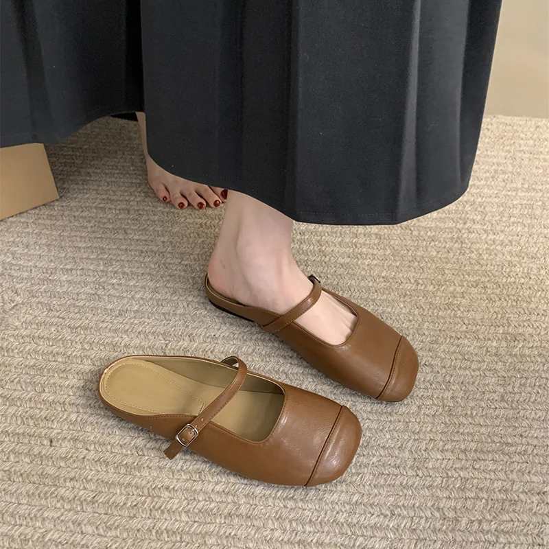 

Women'S Flat Slip-On Sandals Soft Sole Outdoor Summer Slippers New Pure Color Sandals Ladies Casual Flat Bottom Slides