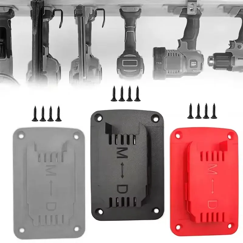 1pc Tool Mount for Dewalt 14.4V 18V 20V Drill Mount Fit for Milwaukee 18V Tool Holder Rack Fixing Devices For Shelves Walls